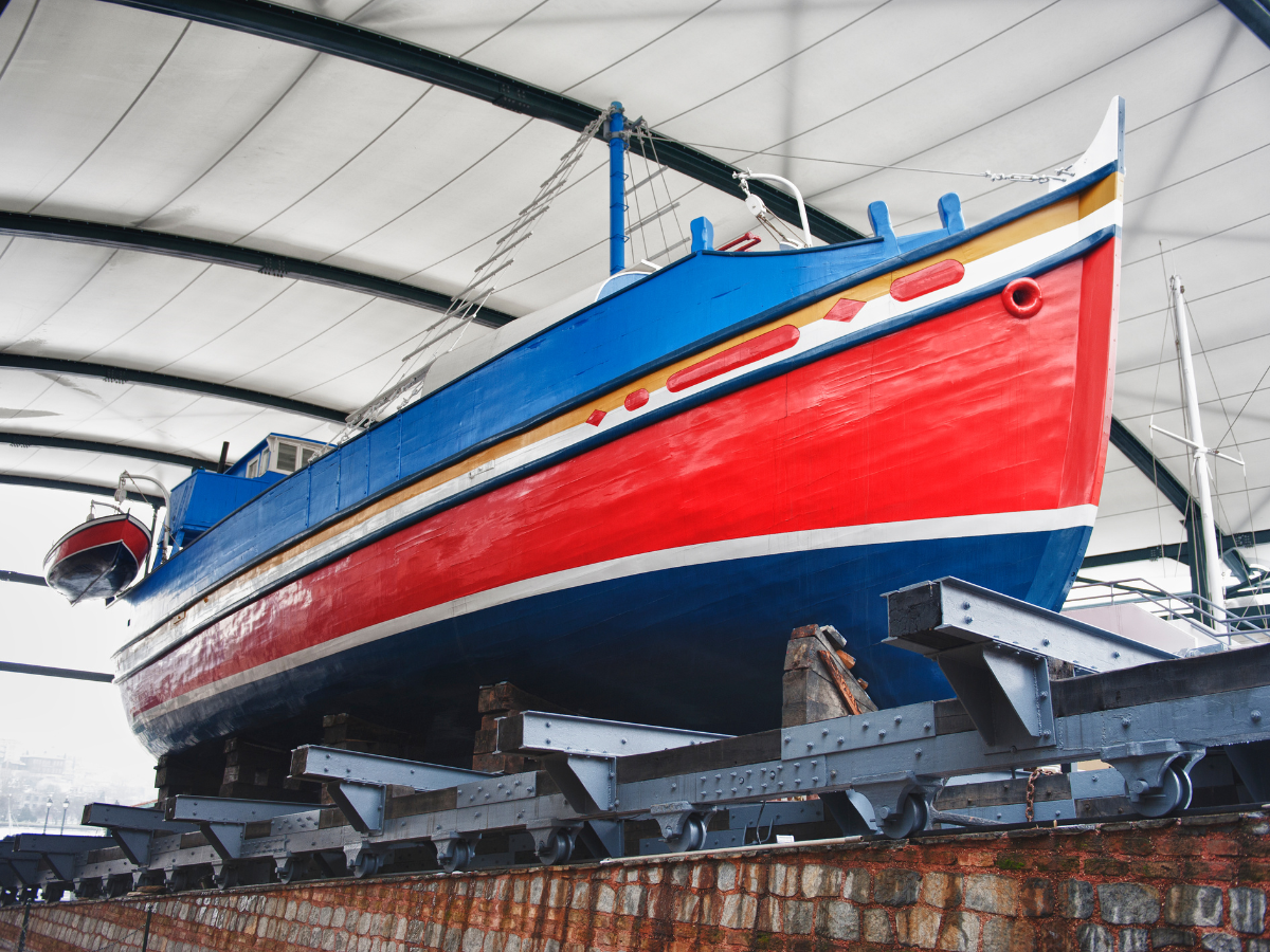 Ship is repairing after a long survey